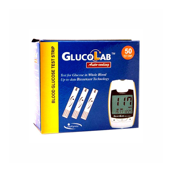 Glucolab Blood Glucose Strips 50 Test